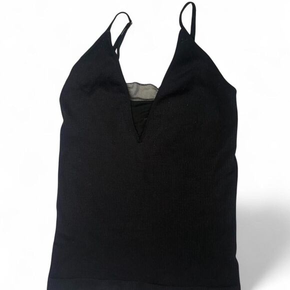 Free People Tops - Free People Women's Black Mesh Cut Out Cami Top